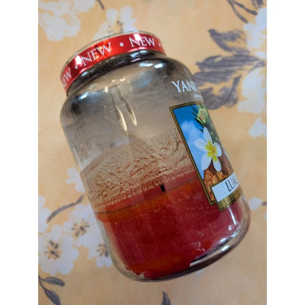 Yankee Candle Luau Party Large Jar - Retired Housewarmer Scent‎ - ~40% Full